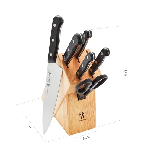 Henckels Solution 7-Piece Knife Set - Brown Handle, Razor-Sharp German Cutlery