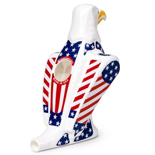 Patriotic Eagle Beer Funnel 60oz with American Flag Design - Made in USA