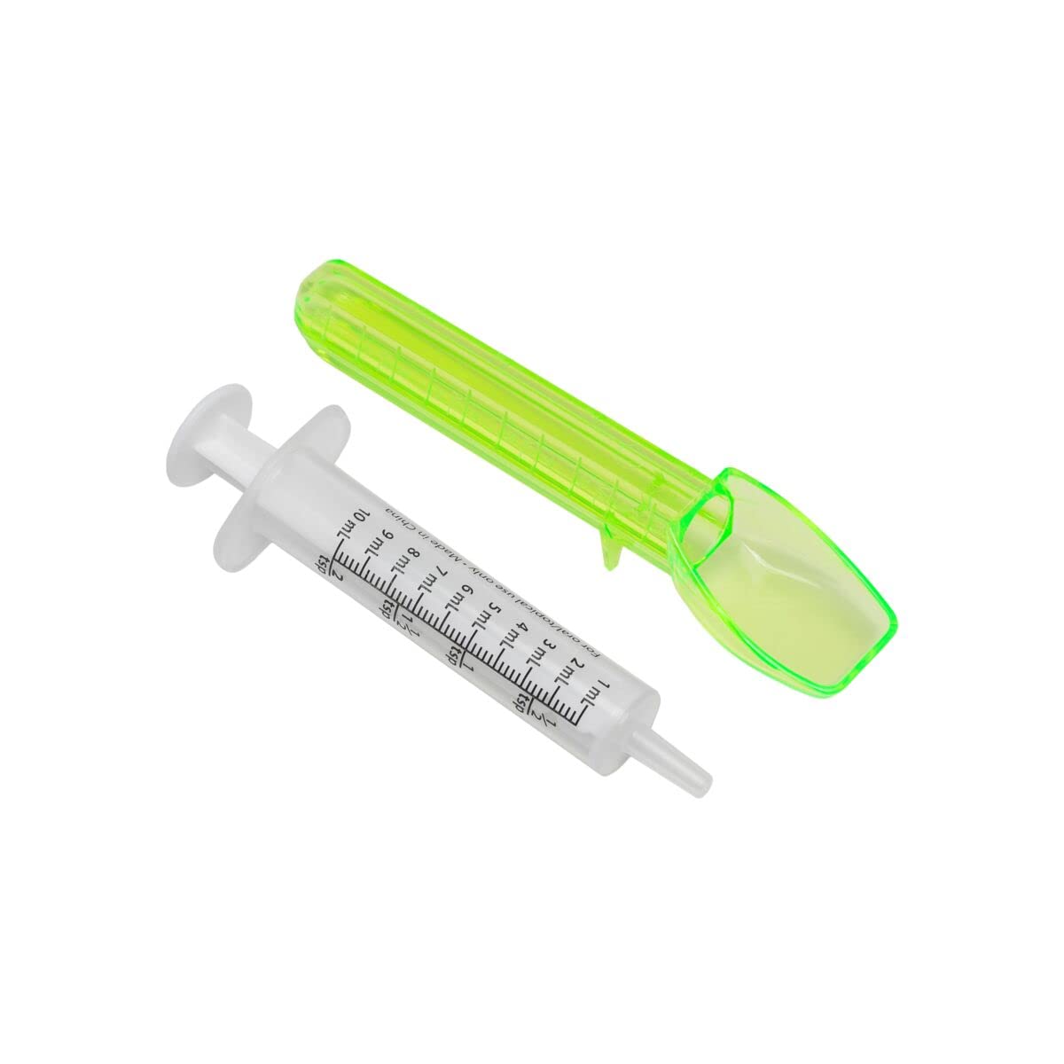 Acu-Life Oral Syringe & Spoon, 10 mL/2 TSP, Accurate Liquid Medicine Calibrator, Ideal for Kids & Adults, Easy-to-Read Measurement, Safe & Durable, Ideal for Medications & Supplements