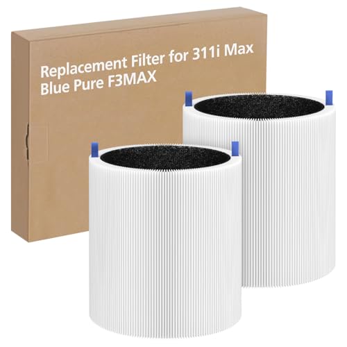 isinlive 311i Max Replacement Air Filter for Blueair Blue Pure 311i Max - 2 Pack