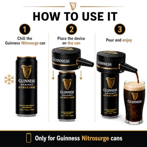 Guinness Nitrosurge Device for Perfect Draft Beer Pour at Home