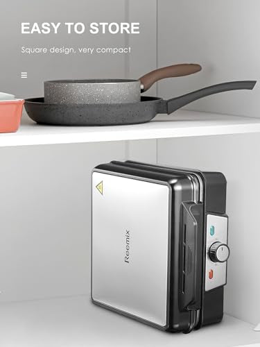 Belgian Waffle Maker 4 Slices, 1200W Iron