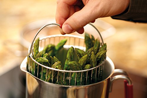 Kuhn Rikon 4th Burner Pot with Glass Lid & Steamer Basket - 12 Cup