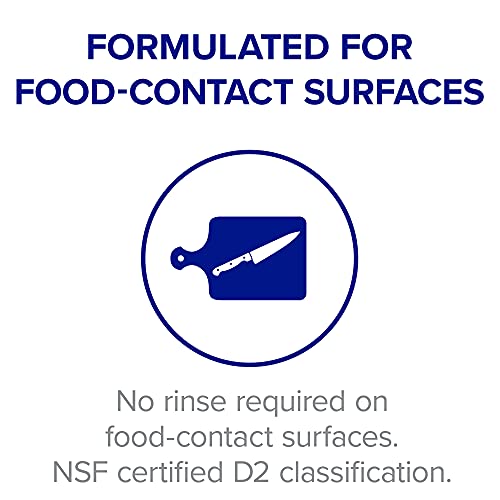 Foodservice Surface Sanitizer Spray Bottle - Kills 99.9% Germs, 6 Pack 32 fl oz