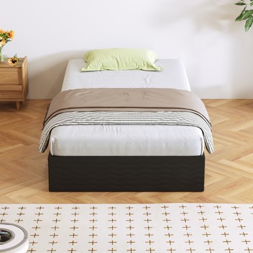 10 Inch Twin Box Spring - Heavy Duty Metal Support Frame with Fabric Cover, Noise-Free, Easy Assembly