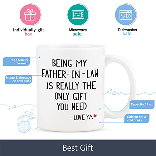 Being My Father-in-law Coffee Mug - 11oz White Father's Day Gift for Dad & Father-in-Law