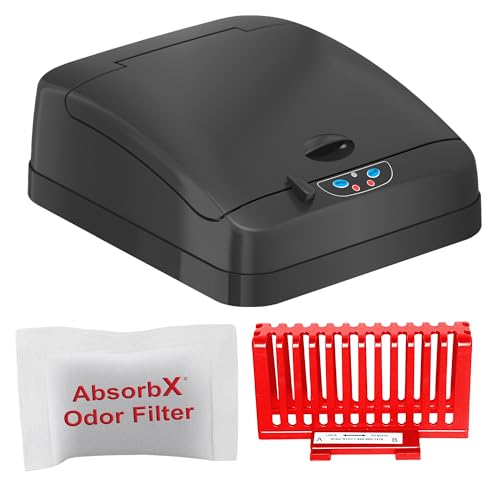 iTouchless 13G Sensor Trash Can Lid Replacement - Black, Odor Filter Compatible