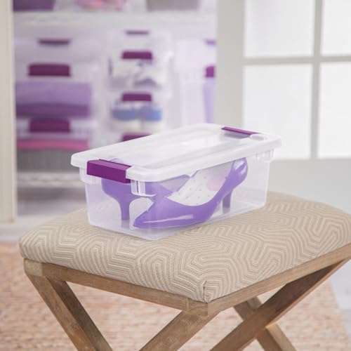 Sterilite ClearView Latch Storage Box - 6 Quart, 12-Pack