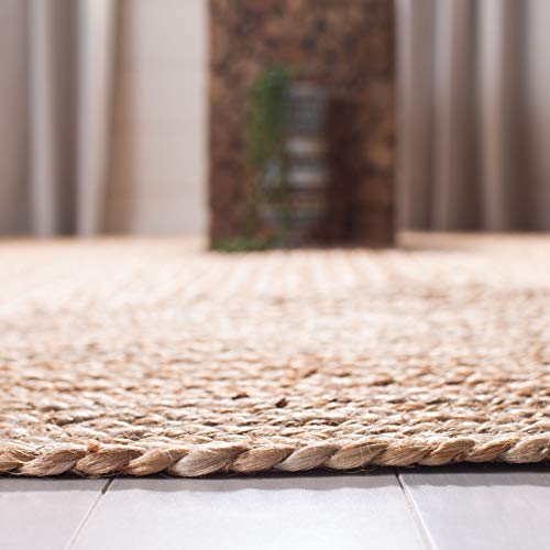 Safavieh 4x6 Oval Cape Cod Collection Natural Braided Jute Area Rug
