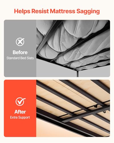King Size Foldable Bunkie Board for Mattress Support - Anti-Sag Platform Bed
