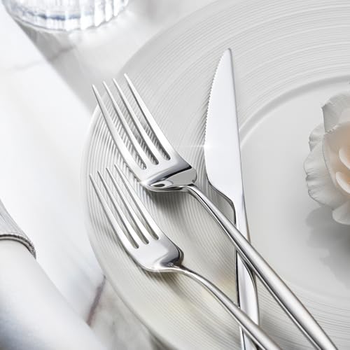 18/10 Silverware Set for 4, 20 Piece Stainless Steel Flatware Cutlery