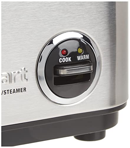 Cuisinart CRC-400P1 4-Cup Stainless Steel Rice Cooker with Steam Tray