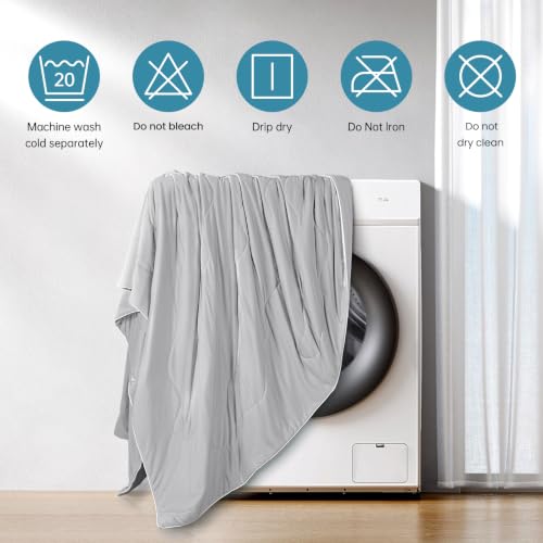 EASELAND Cooling Comforter Queen, Upgraded Double-Sided Q-MAX 0.45+