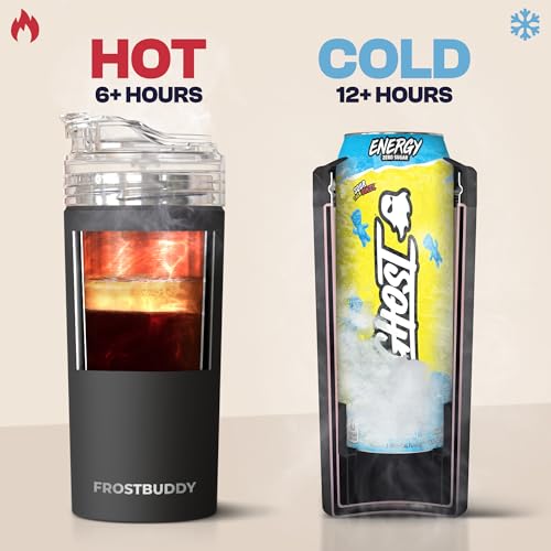 Frost Buddy XL Can Cooler Crimson - Fits 12oz to 24oz Cans & Bottles