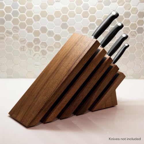 Messermeister Next Level Magnetic Knife Block, Acacia - Modern &