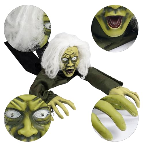 Hourleey Halloween Outdoor Decorations, Animated Zombie Groundbreaker