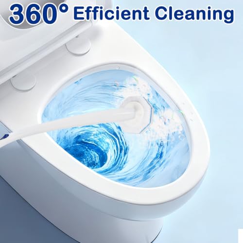 100 Count Toilet Bowl Brush Refills - Upgraded 3-Layer Thickened Design, No Falling Apart, 5X Cleaning Power, Touch-Free Replacement