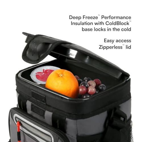 Titan Zipperless HardBody Cooler 9 Can Sharkskin Gray Keeps Ice 2 Days