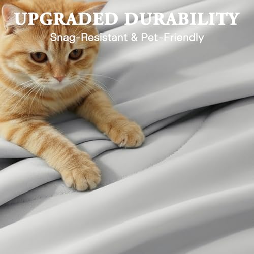 EASELAND Cooling Comforter Queen, Upgraded Double-Sided Q-MAX 0.45+