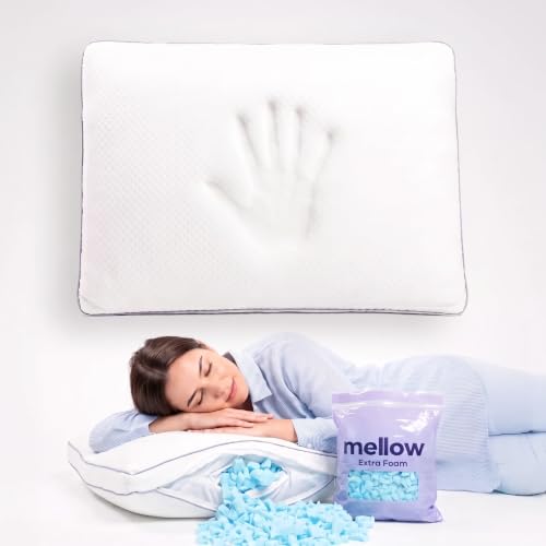 Adjustable Memory Foam Pillow King White - Customizable Loft, Support & Cooling