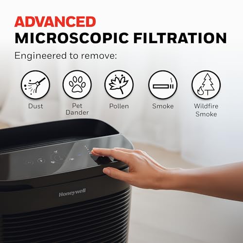 Honeywell HEPA Air Purifier for Medium to Large Rooms up to 200 sq ft