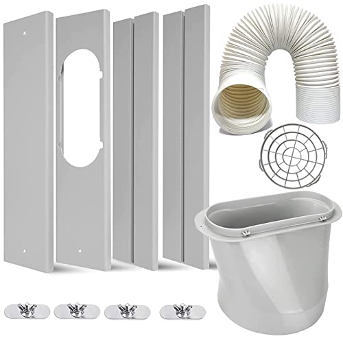 Portable Air Conditioner Vent Kit with Hose & Adjustable Window Seal