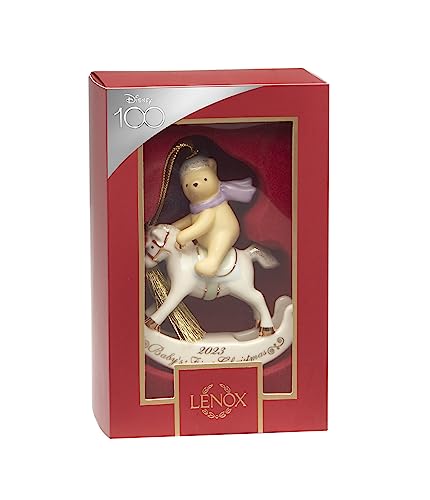 Baby's 1st Christmas Ornament Winnie The Pooh Porcelain Holiday Decor — Lenox 2023
