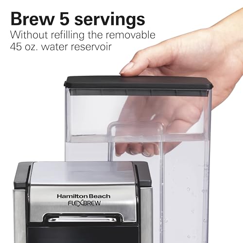 Hamilton Beach FlexBrew Advanced 4-in-1 Single Serve Coffee Maker Black
