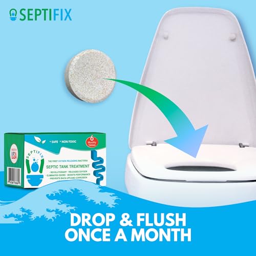 Septic Tank Treatment Tablets - Oxygen-Releasing Bacteria for Waste & Odor Control