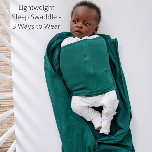 Dreamland Baby Forest Sleep Sack Swaddle - Ultra-Soft Bamboo Viscose, 0-6 Months