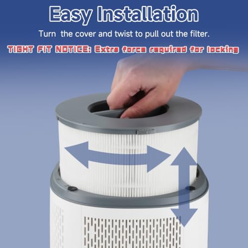 Sinnya 2 Pack 12030 True HEPA Air Filter Replacement for Clorox 11030 & 11031