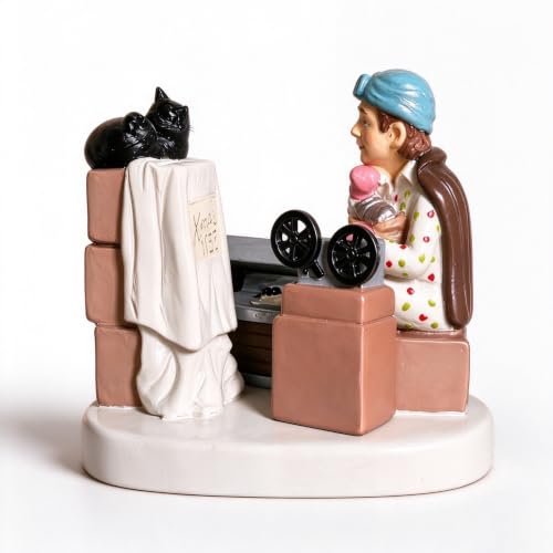 Wizczjvq Christmas Vacation Attic Village Figurine – Hand-Painted Movie Scene