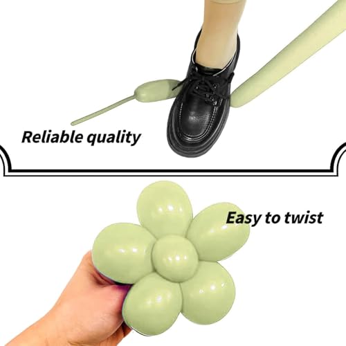 ZBYDNG Metallic Green Long Balloons Premium 260 Twisting Animals Magic Balloons for Birthday Kids Wedding Party Supply 100pcs