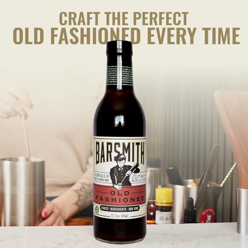 Barsmith Old Fashioned Mix - Classic Whiskey Drink Mixer w/Sweetness,