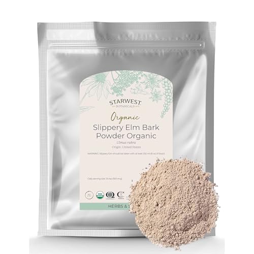 Starwest Botanicals Organic Slippery Elm Bark Powder 16oz - Bulk 1 lb
