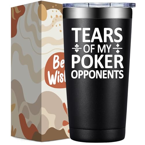 Poker Gifts for Men Women - Casino Gambling 20oz Tumbler