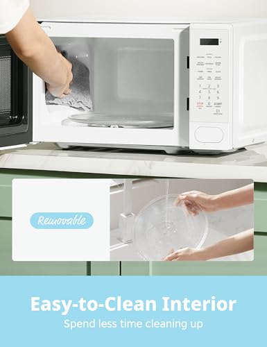 COMFEE' 0.7 Cu.Ft Countertop Microwave Oven 700W White - Modern Variation