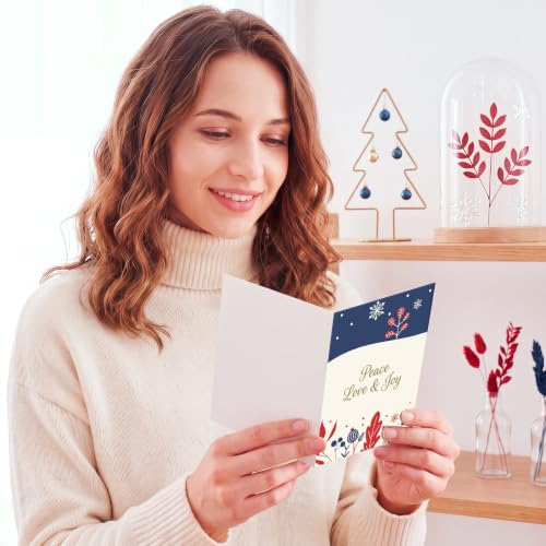 Gueevin 72 Pcs Reindeer Christmas Cards Bulk with Envelopes & Stickers - Variation: Reindeer