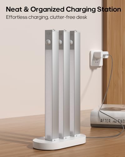 Under Cabinet LED Lighting with Charging Station - Warm White 6 Pack