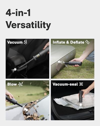 HOTO Cordless Car Vacuum Cleaner 4-in-1 Handheld with Powerful 20,000Pa Suction