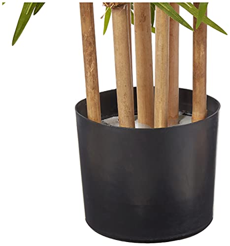 Nearly Natural 64in Bamboo Tree, Fake Bamboo Plants with 7 Natural Trunks, 5.3ft Tall Faux Plants for Indoor Home Decor with 1040 Realistic Fake Leaves
