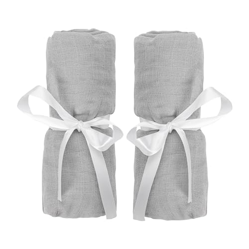 Baby Bassinet Fitted Sheet 2-Pack - Breathable Muslin for Newton Bassinet & Bedside Sleeper