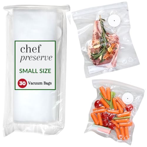 Reusable Vacuum Sealer Bags 8x10 in - BPA-Free Food Storage Set of 30 - Leak-Proof & Odor-Resistant for Freezer & Microwave - Variation: Small Bags
