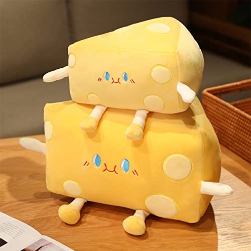 Cheese Stuffed Toys - Food Bread Plush Pillow - Home Decoration Christmas Birthday Gift for Kids Boys Girls (Medium)