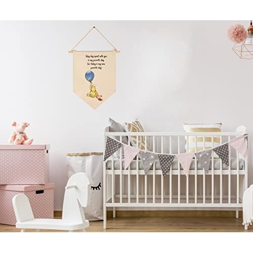 Nursery Wall Flag Decoration,Baby Bedroom Pennant Decor,Playroom Sign,Front Door Decoration,Nursery Banner Decor Gift for Boy Girl Kids,Baby Present Shower,New Home Birthday Christmas Gifts