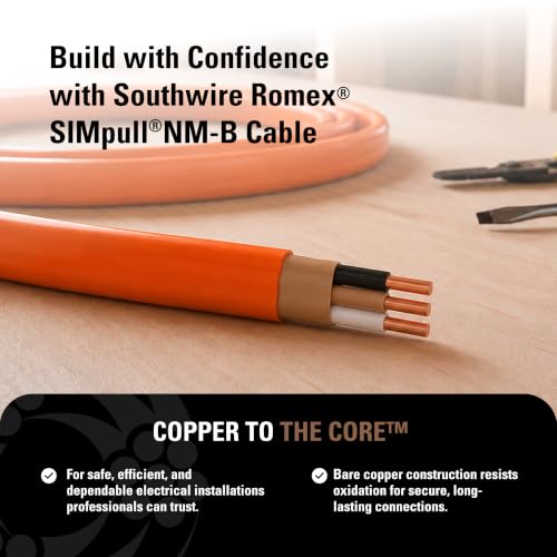 10/2 NM-B Indoor Electrical Wire Cable Coil 25ft - Simpull™