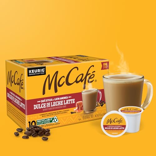 Dulce De Leche Latte Flavored Coffee Pods - 10 Count Pack of 6 for Keurig
