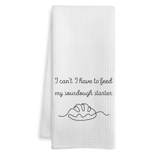 Funny Sourdough Gifts Kitchen Towels, Bread Baker Dish Tea Towel, I