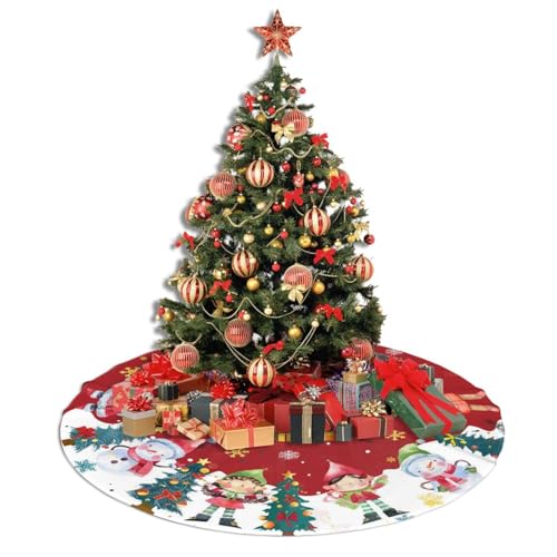 Christmas Tree Skirt 30",Christmas Snowman Xmas for Holiday