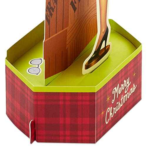 Hallmark Paper Wonder Displayable Pop Up Christmas Card (A Christmas Story Leg Lamp)